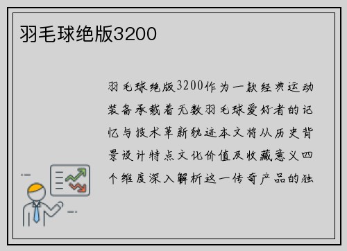 羽毛球绝版3200